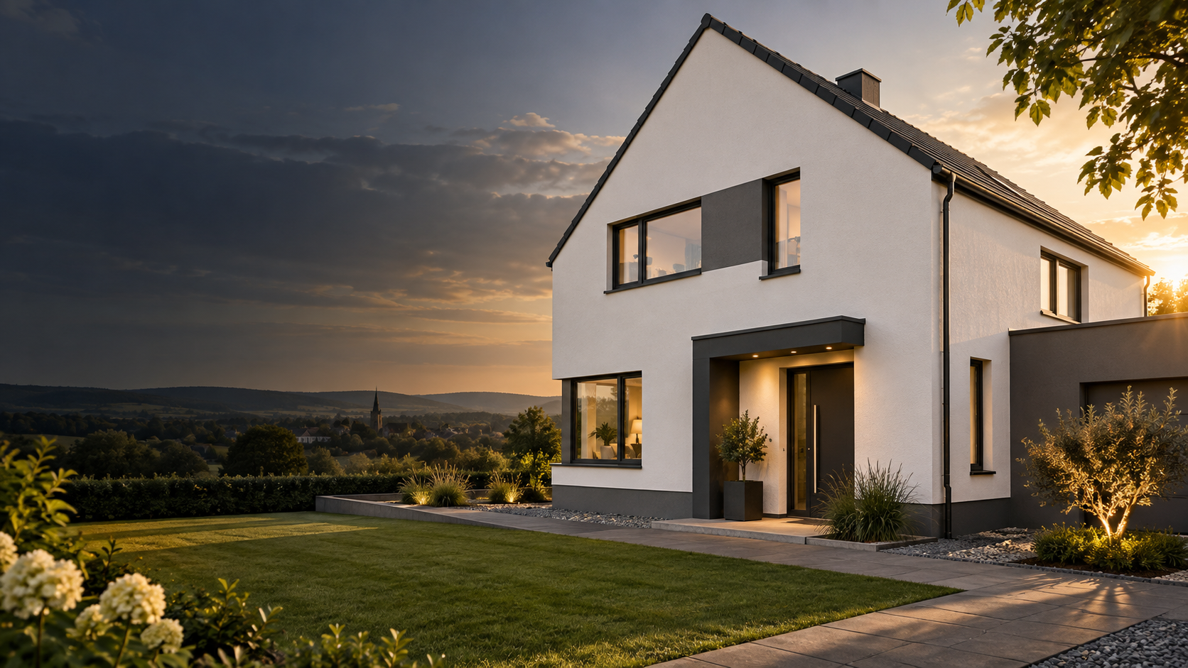 Visualisierung einer hochwertig sanierten Fassade